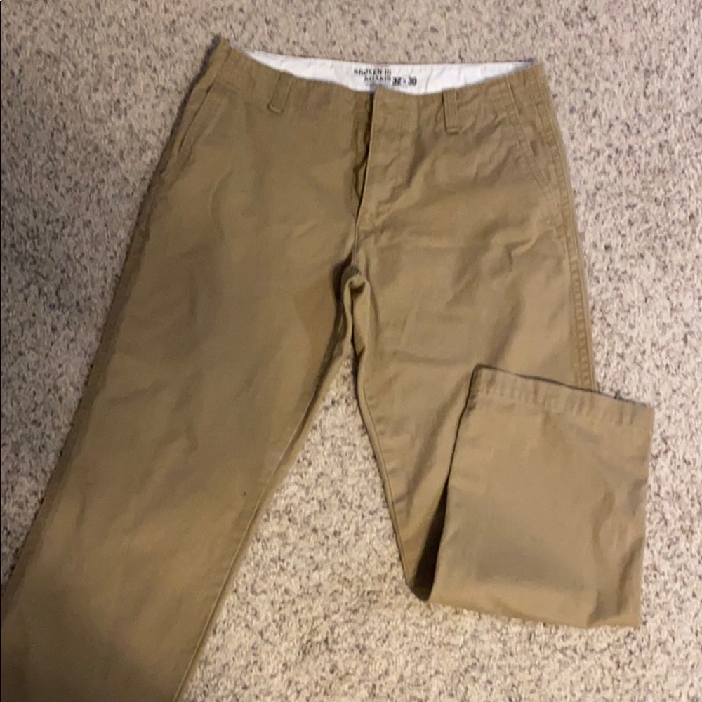 Old Navy. Broken-in khakis